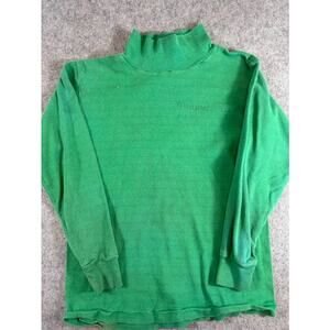 VTG 60s 70s US Navy Flight Deck Crew Jersey Shirt Men Large Turtleneck Military